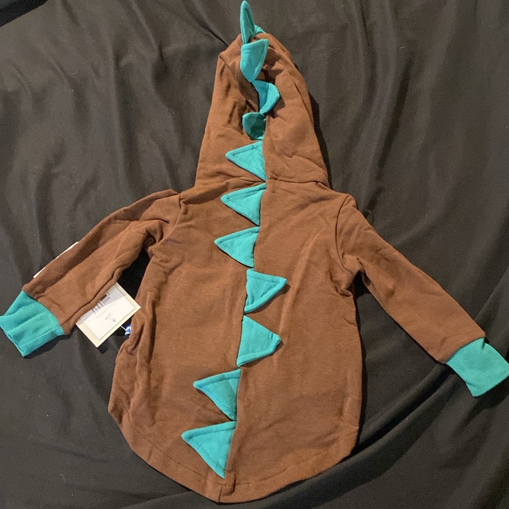 6-12 months kickeepants dinosaur hoodie - new with tags 26|A2 - Picture 2 of 3